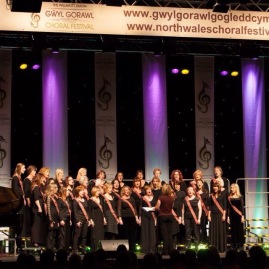 In performance at the North Wales Choral Festival 2014